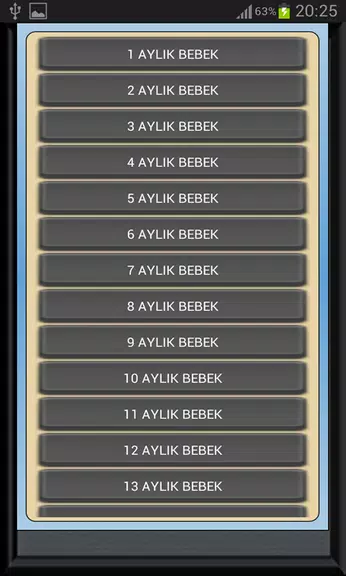 Bebek Gelişimi Ay Ay Detaylı Screenshot 2