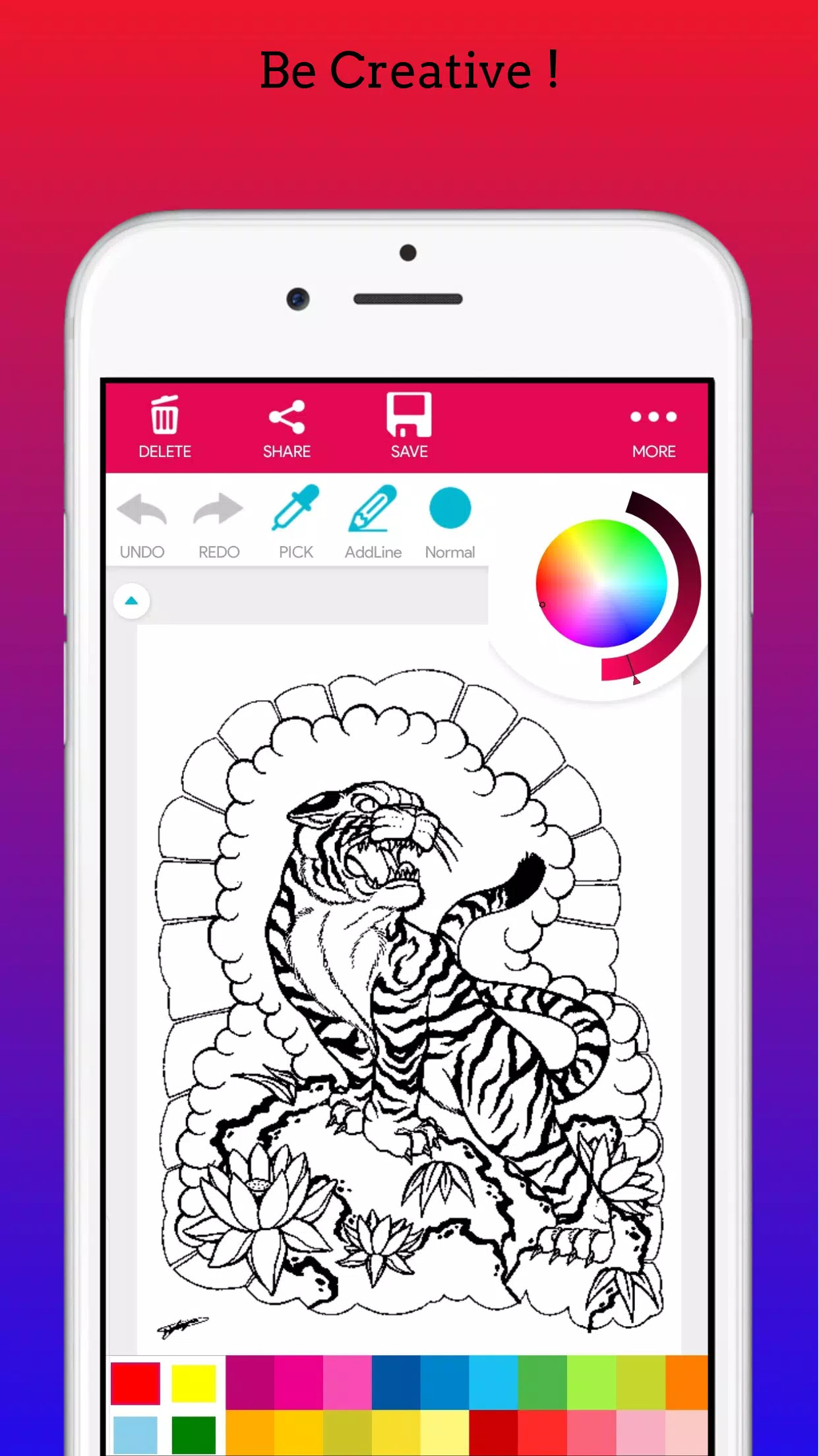 Adults Tattoo Coloring Book 스크린샷 1