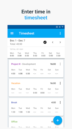 Clockify — Time Tracker Capture d'écran 4