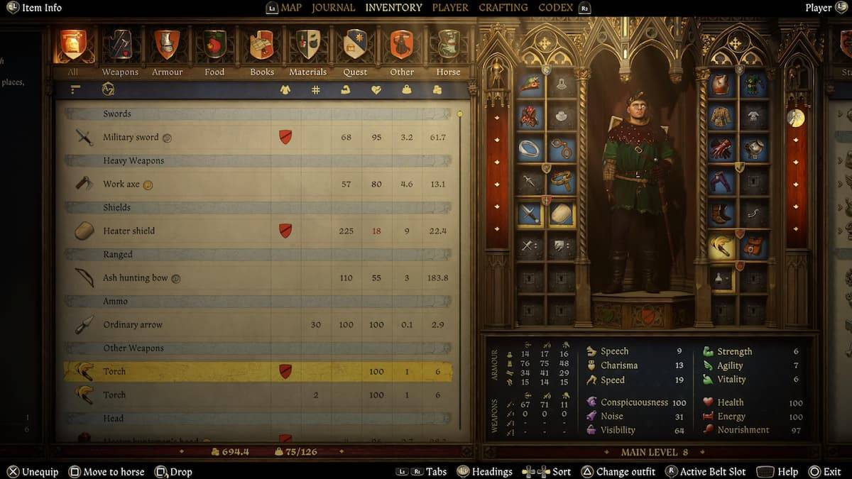 Kingdom Come：Derverance 2トーチの使用