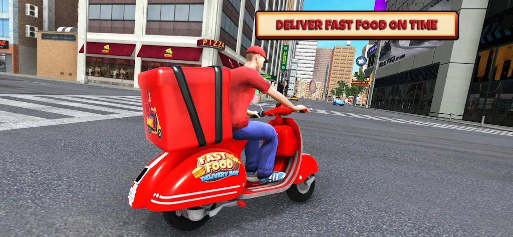 Fast Food Delivery Bike Game Captura de tela 3