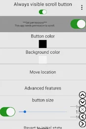 Always visible scroll button Скриншот 3