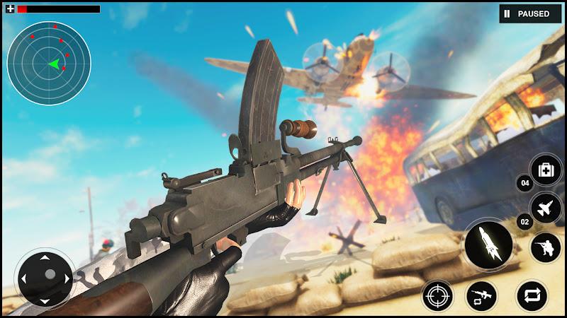 Gunner World War: WW2 Gun Game Captura de tela 2