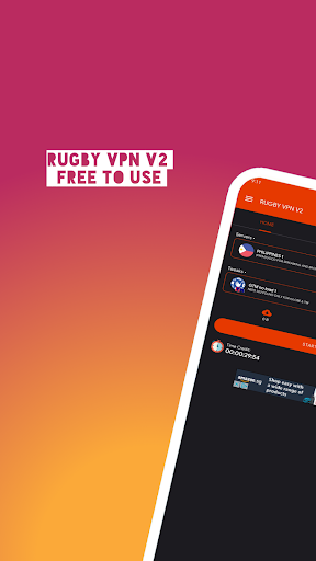 RUGBY VPN V2 Captura de pantalla 1