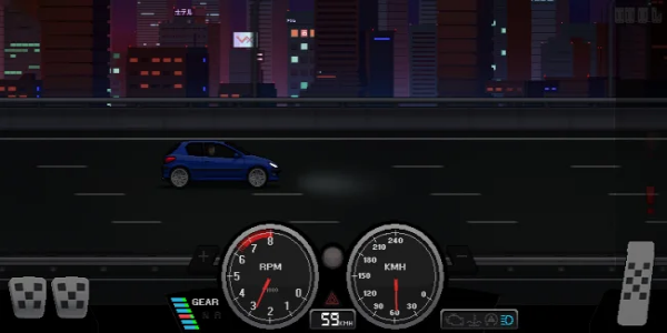 Pixel Car Racer MOD Captura de tela 1