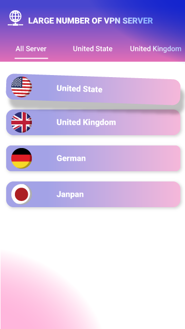 USA VPN - VPN PROXY Captura de pantalla 1
