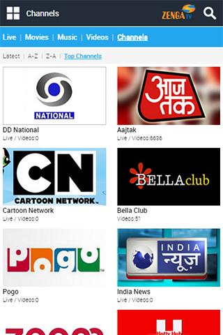 ZengaTV Mobile TV Live TV Captura de pantalla 2