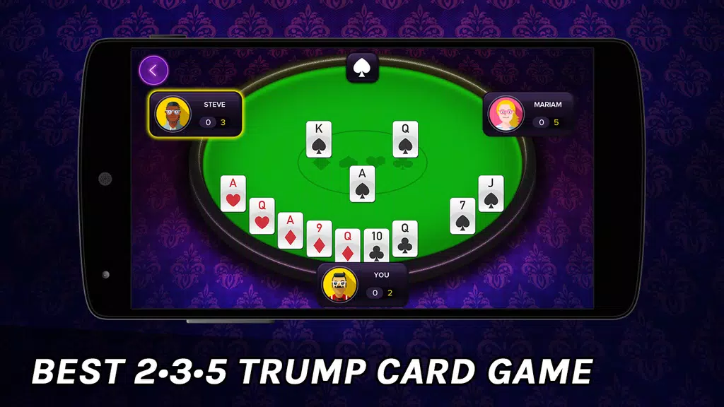 235 or 3 2 5 card game - 2 3 5 Do Teen Paanch Card Capture d'écran 1