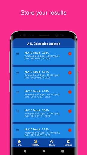 A1C Calculator - Blood Sugar T 스크린샷 2