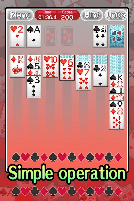 Basic Solitaire Klondike Captura de tela 1