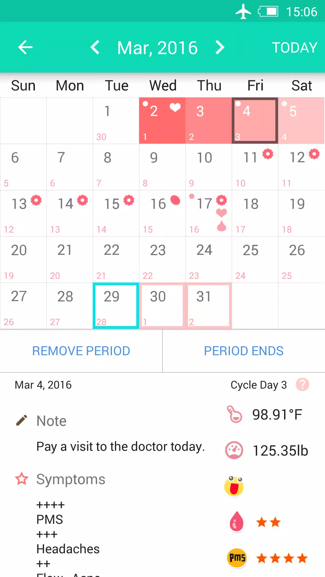 Period Tracker - My Calendar Screenshot 2