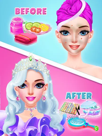 Pink Princess MakeUp Salon Capture d'écran 2