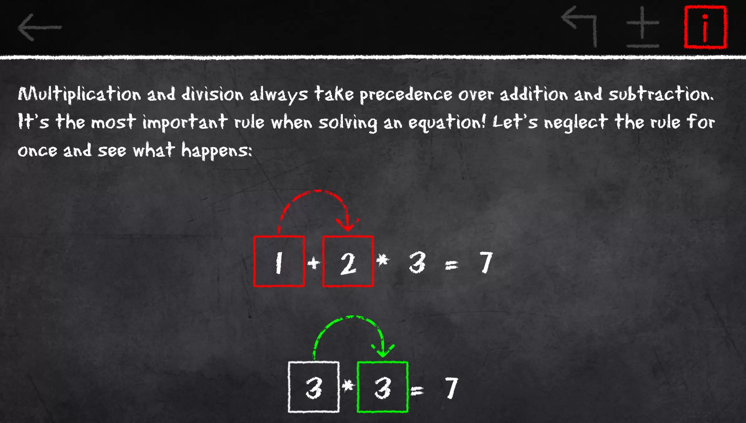 x=1: Learn to solve equations Captura de pantalla 3