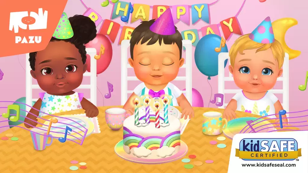 Baby Birthday Maker Game Captura de tela 1