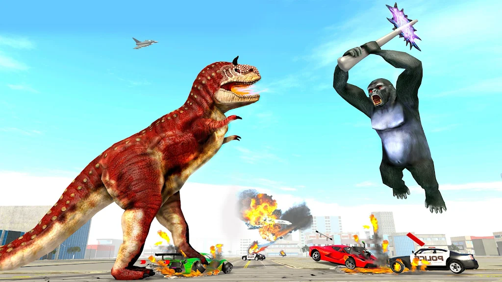 Angry Gorilla Attack City Sim स्क्रीनशॉट 2