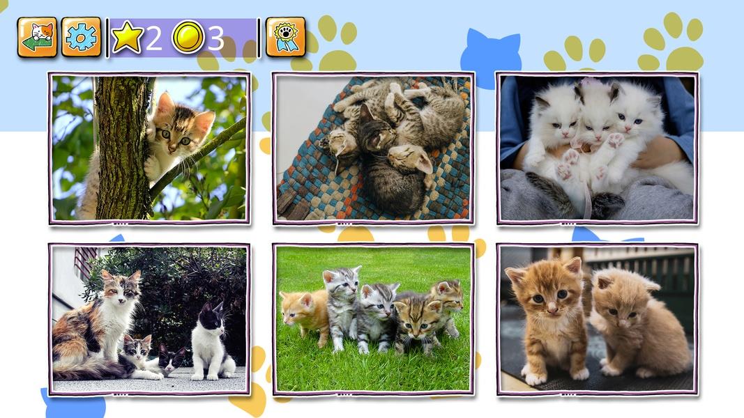 Jigsaw Puzzle Cats Kitten Capture d'écran 4