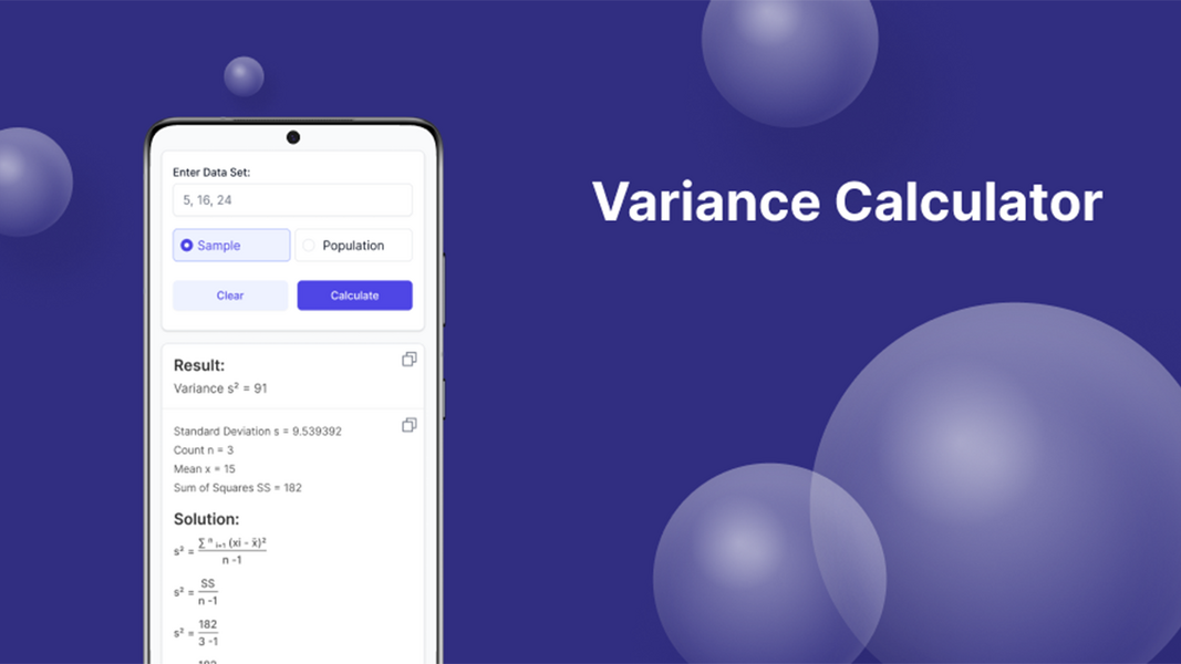 Variance Calculator应用截图第3张