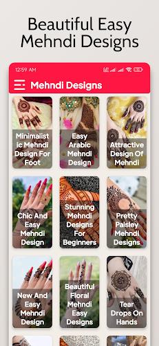 Mehndi Design: Easy & Offline स्क्रीनशॉट 4