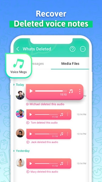 Recover Deleted Messages - WA Captura de tela 3