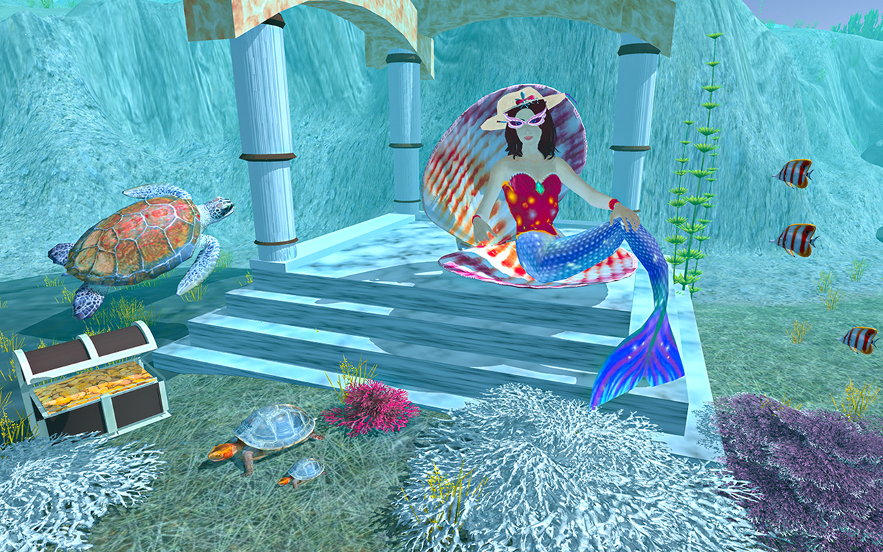 Underwater Turtle Sea Mermaid スクリーンショット 1