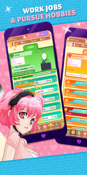 Crush Crush - Idle Dating Sim スクリーンショット 3