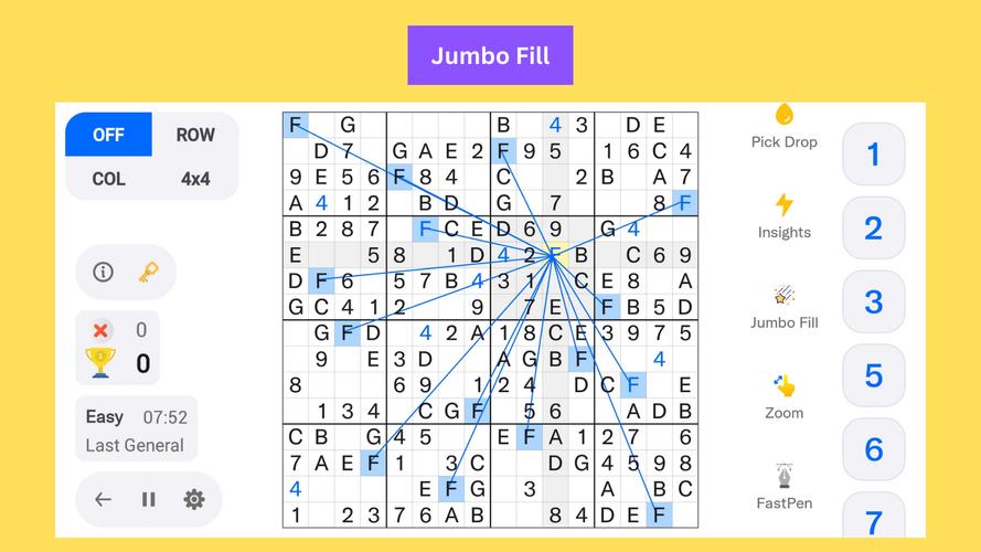 16x16 Giant Classic Sudoku Screenshot 4
