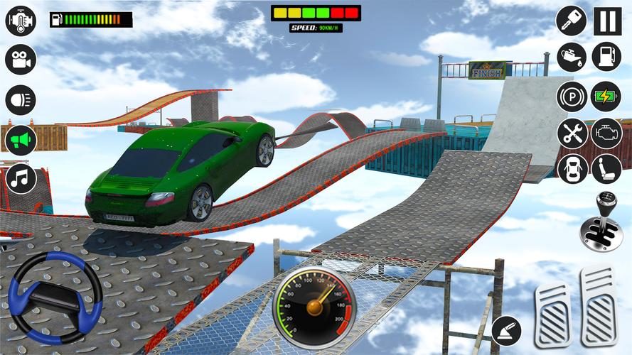 Mega Ramp Car Stunt Games 3d Captura de tela 4
