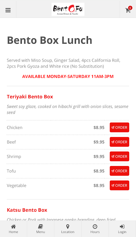 BentoFu Asian Diner & Sushi應用截圖第3張