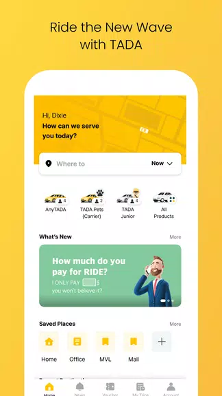 TADA - Taxi, Cab, Ride Hailing Capture d'écran 1