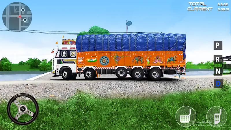 Indian Driver Cargo Truck Game Captura de pantalla 1