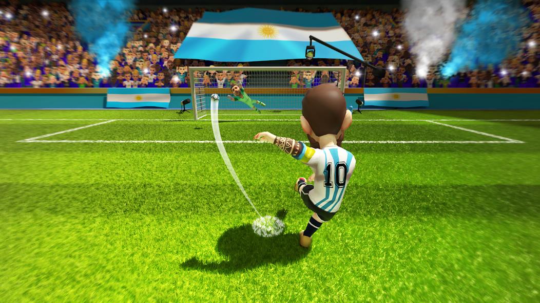 Mini Football - Mobile Soccer Mod Capture d'écran 1