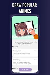 Learn To Draw Anime App Captura de tela 2