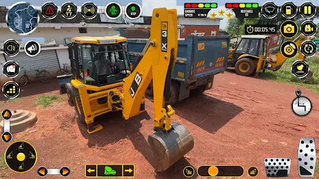 Snow Excavator Construction 3D Скриншот 2