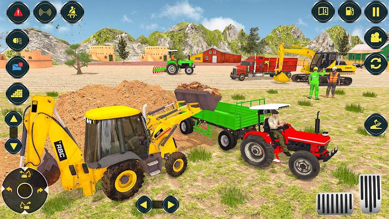 Village Excavator JCB Games स्क्रीनशॉट 1