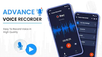 Advance Voice Recorder Captura de pantalla 1