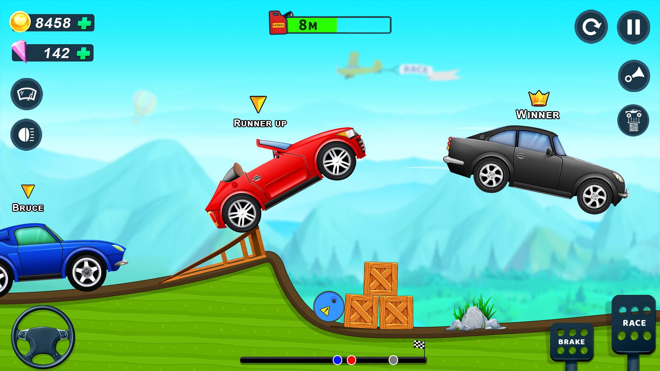 Hill Racing Car Game For Boys 스크린샷 1