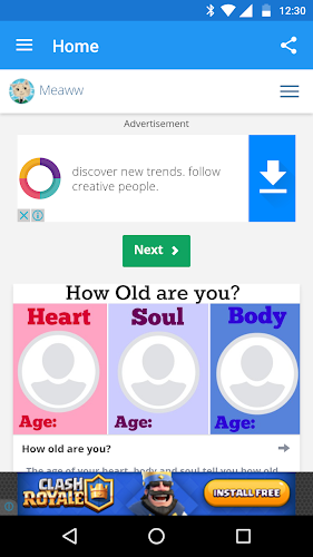 Meaww Nametests - FB Quiz App Capture d'écran 3