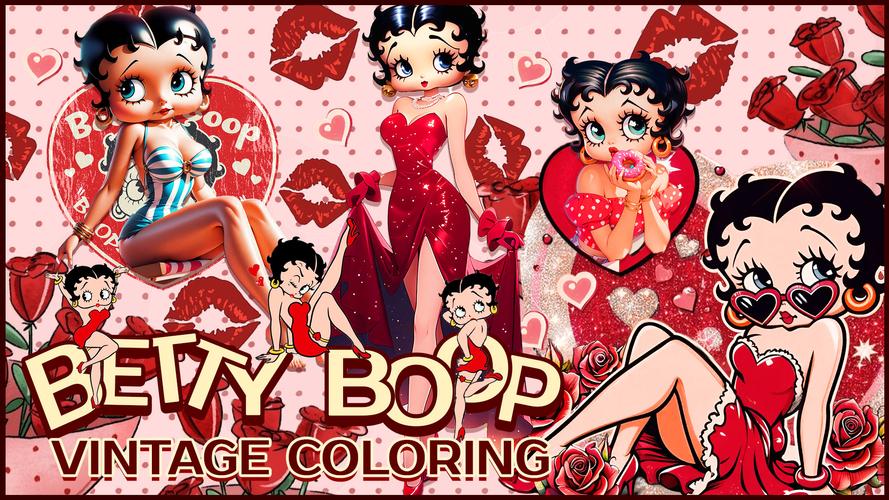 Betty Boop Vintage Coloring スクリーンショット 4