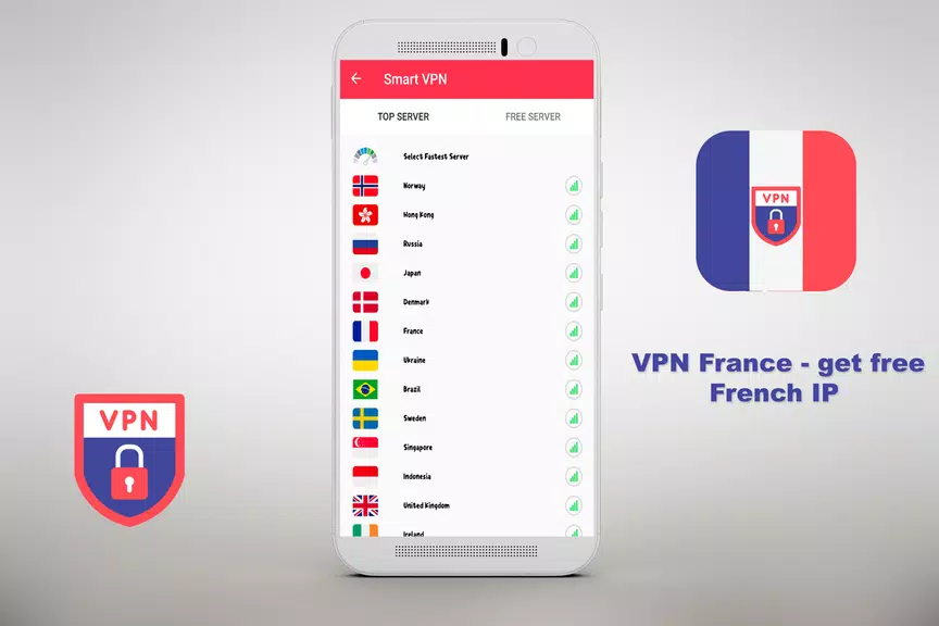 VPN Free - get free French IP Security  ⭐️⭐️⭐️⭐️⭐️ Captura de pantalla 1