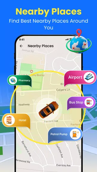 GPS 地球 地図 ライブ ナビゲーション スクリーンショット 3