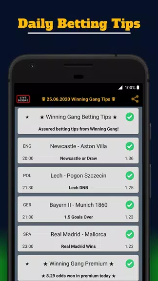 Winning Gang Betting Tips Captura de tela 1