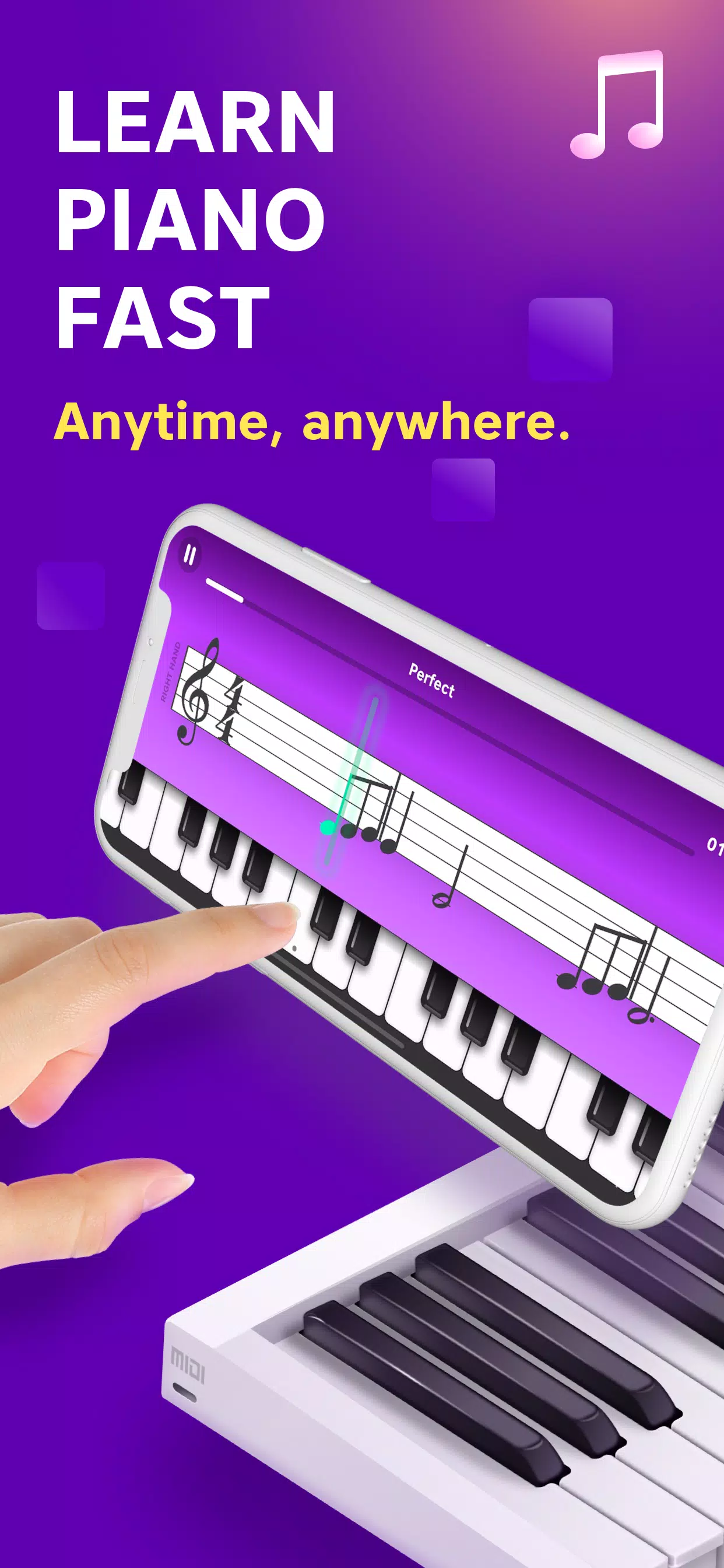 Piano - Apprenez le piano Capture d'écran 1