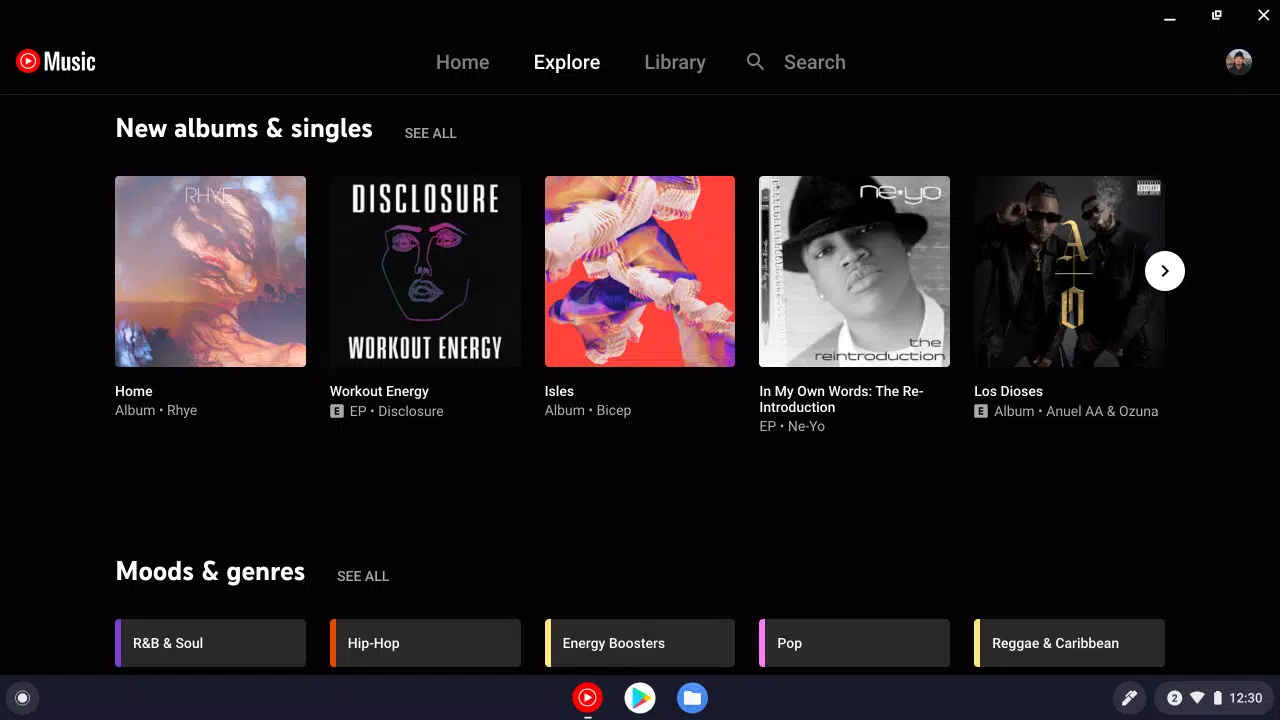 YouTube Music for Chromebook Captura de pantalla 2