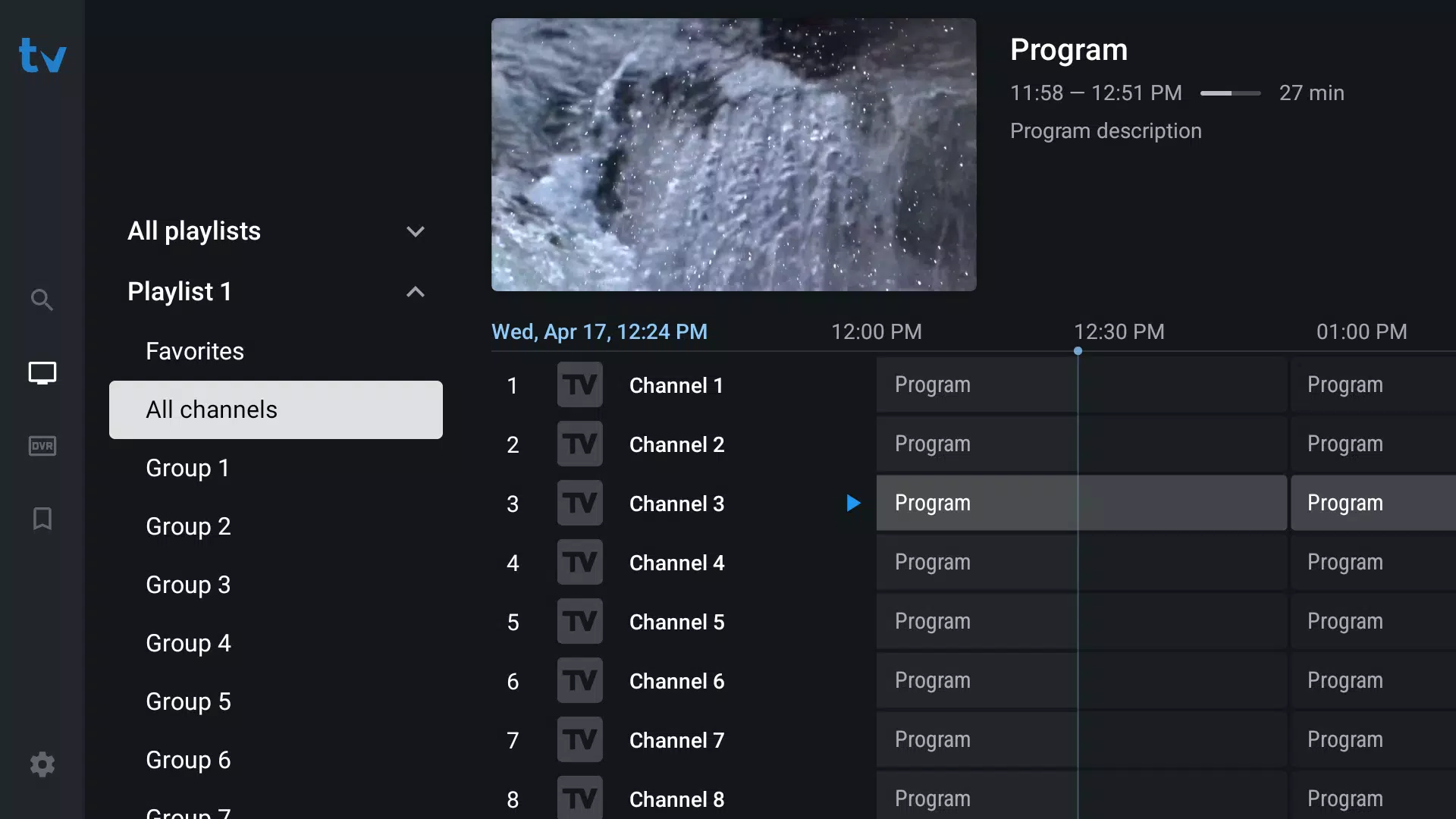 TiviMate IPTV Player Capture d'écran 1