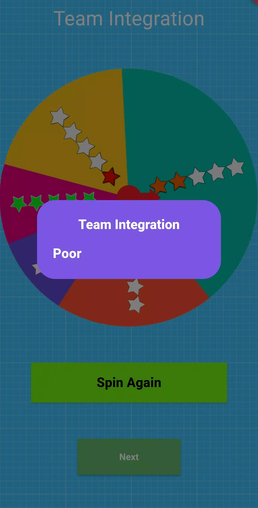 Soccer Coach Career Wheel Captura de pantalla 1