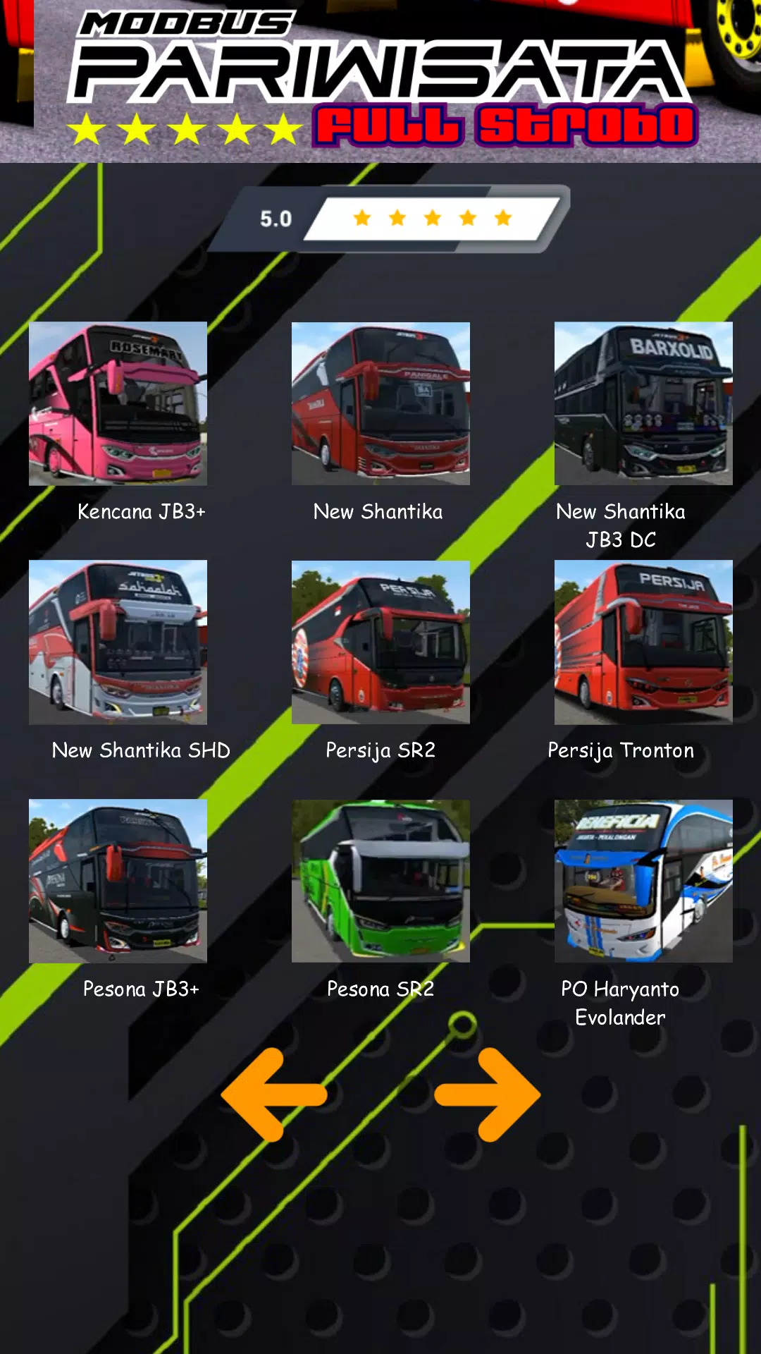 Mod Bus Pariwisata Full Strobo Скриншот 3