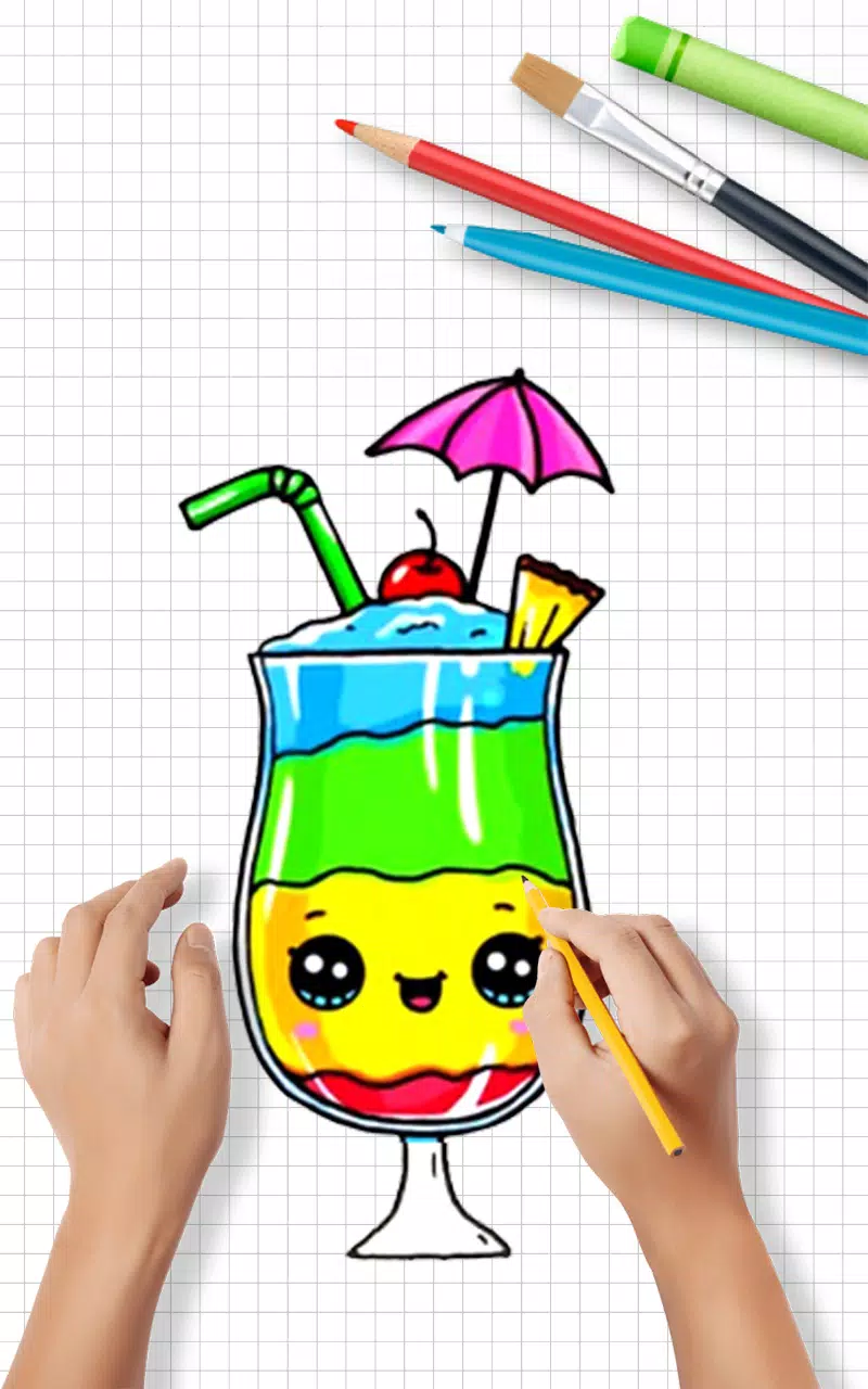 Draw Cute Drinks スクリーンショット 3