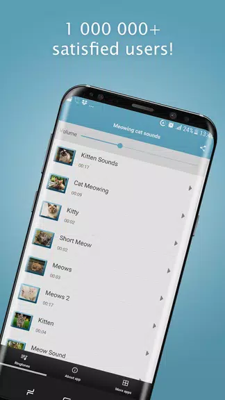 Meowing Cat Sounds Ringtones 스크린샷 1