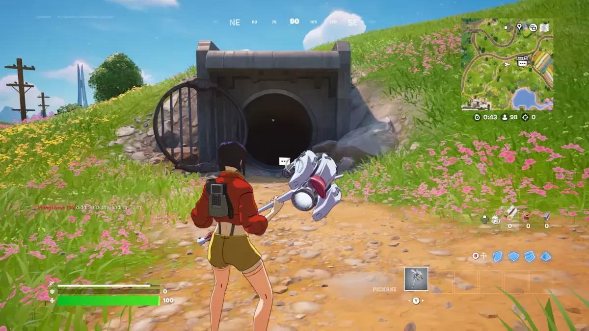 Fortnite में Midas को खोजने के बारे में एक लेख के हिस्से के रूप में Black Market का प्रवेश द्वार।