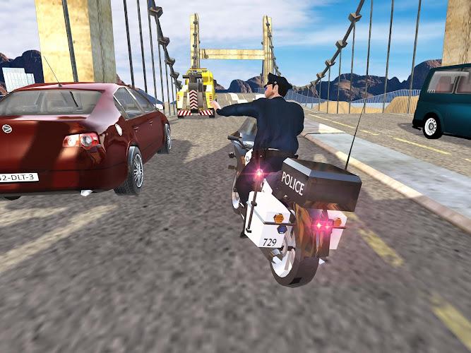 US Police Bike Chase Game Capture d'écran 4